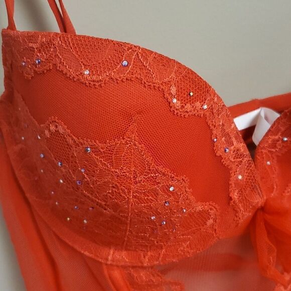 VICTORIA'S SECRET Red Bustier - Size 36C - Picture 2 of 7
